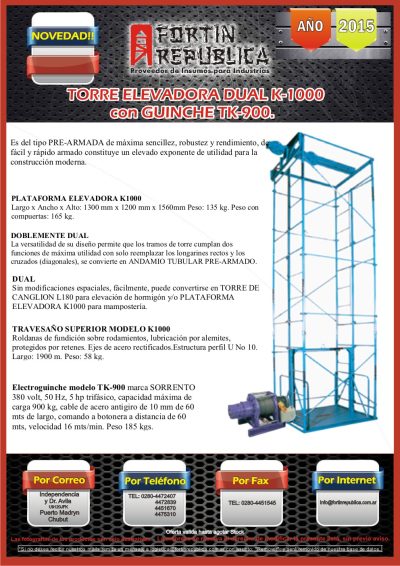 Torre elevadora – 2